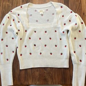 Maeve strawberry sweater
